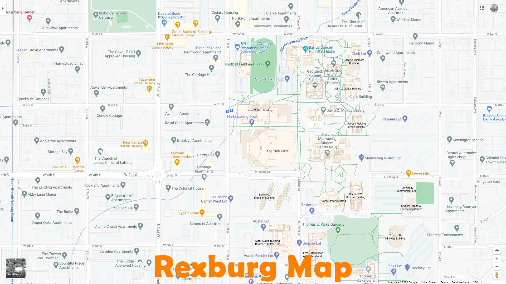 Rexburg idaho Map